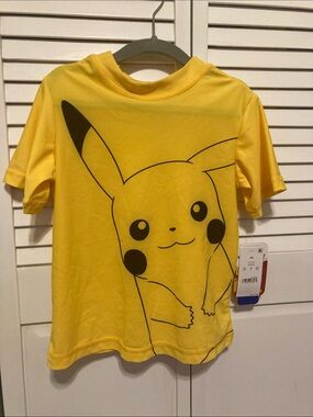 Pokemon Yellow & Black Pikachu Short Sleeve rash guard